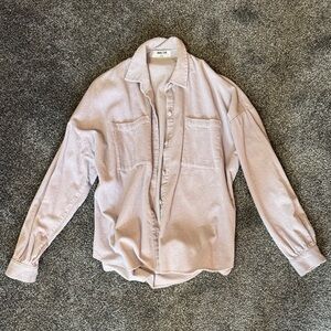 Lilac Corduroy Shirt Jacket
